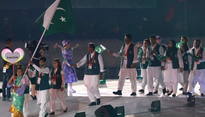 Fatima Sana, Noor Zaman Lead Pakistan Delegation at Asian Games 2026 Opening Ceremony