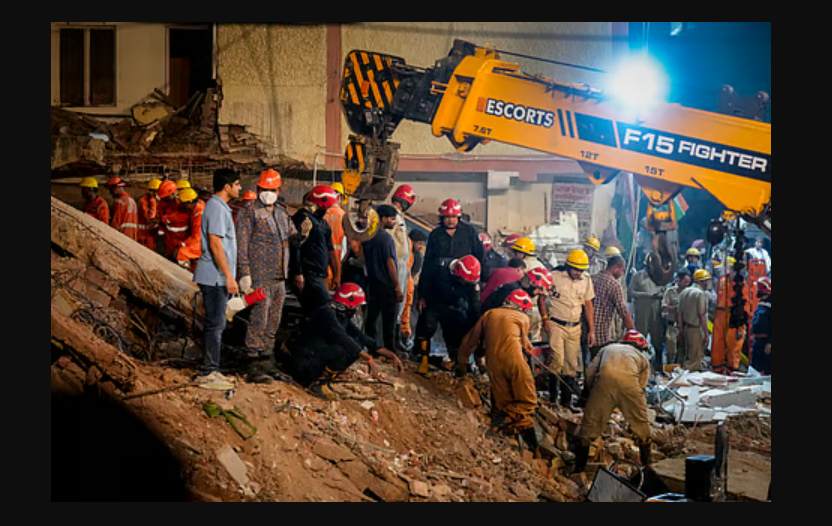 Tragedy in New Delhi: Seven Students Killed as Five-Storey Hostel Collapses New Delhi hostel collapse