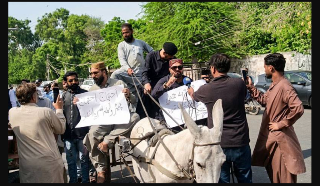 Why Did PTI Lawmakers Choose Donkey Carts? Sindh Assembly Protest Puts Rising Fuel Costs Under Spotlight PTI Donkey carts