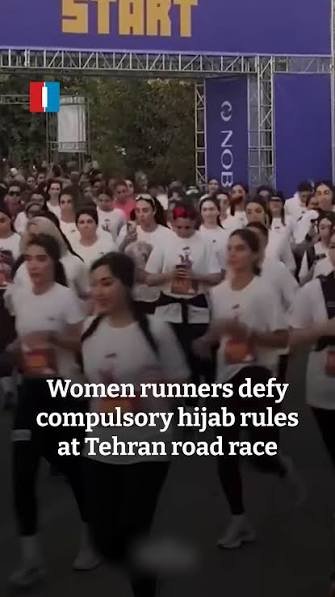 Iranian Women Join 10km Tehran Run as Event Projects Image of Public Life Amid US-Iran Tensions (watch video)