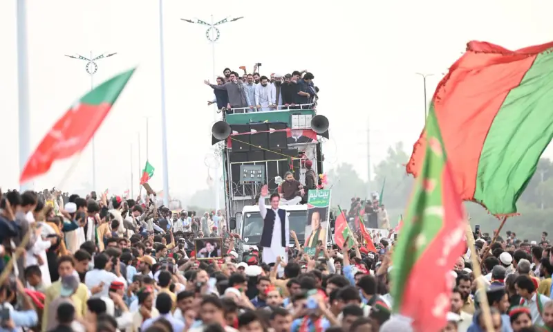 PTI Islamabad March Continues Amid Emergency Rule Debate PTI March