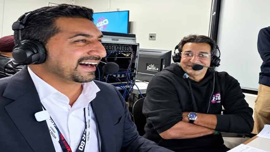 Wasim Akram Surprises Fans With Punjabi Commentary Debut Wasim Akram Surprises Fans With Punjabi Commentary Debut