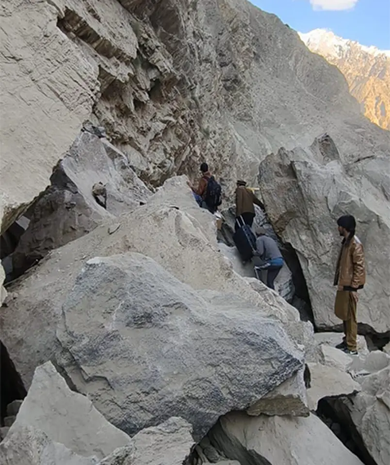 Thousands Trapped as Landslide Blocks Baltistan Road
