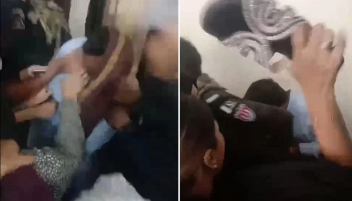 Women Thrash Mobile Theft Suspect During Court Appearance in Karachi