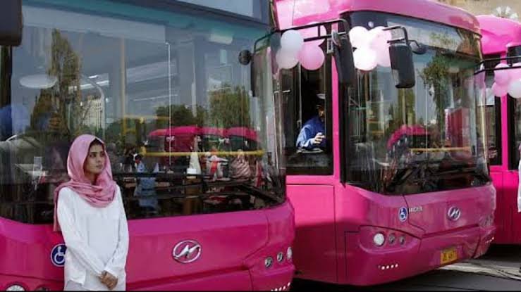 CM Maryam Gifts Pink Buses to Murree University Women Pink Buses