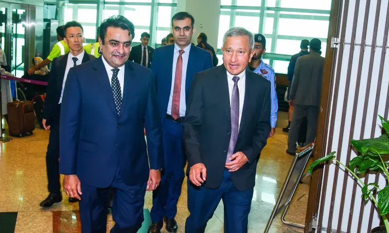 Singapore Foreign Minister Arrives in Islamabad: Pakistan Eyes Stronger Ties in AI, Education and Disaster Management