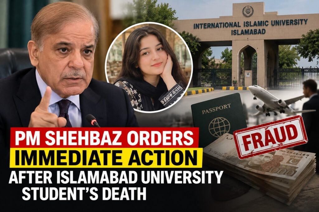 PM Shehbaz Orders Immediate Action After Islamabad University Student’s Death