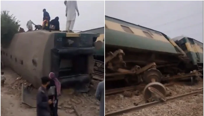 Four Killed as Rehman Baba Express Derails Near Multan, Several Injured Train accident death toll rises to six and 30 injured: Rehman Baba Express derailment near Multan