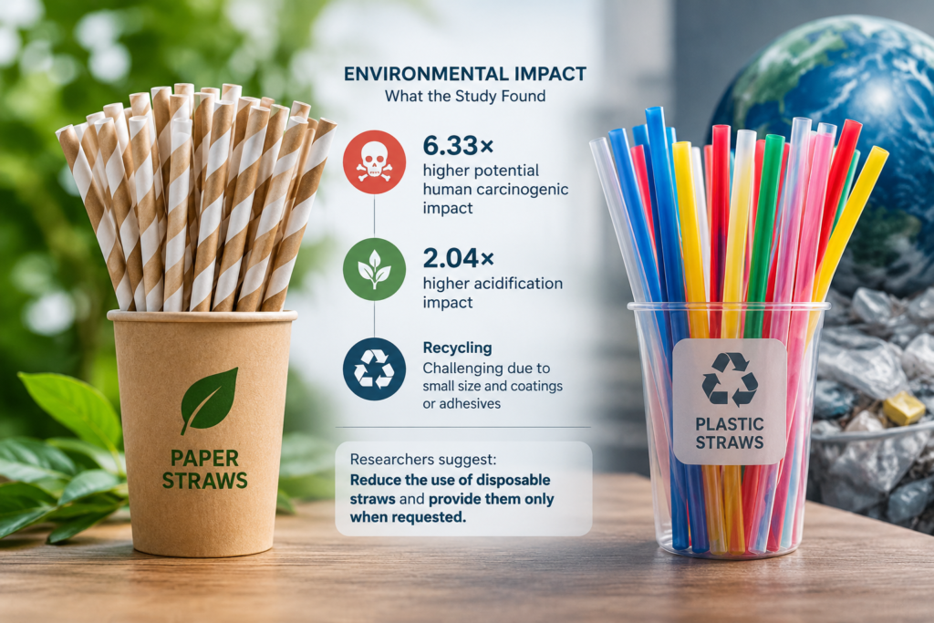 Are Paper Straws Really Better? Study Raises Questions About Their Environmental Impact Paper straws environmental impact